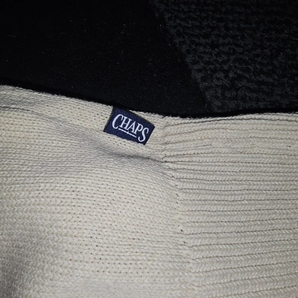 Chaps Men's Cream American Flag Sweater‎ XL